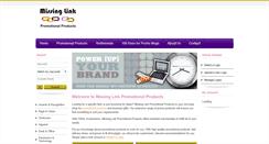 Desktop Screenshot of missinglinkpromos.com