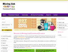 Tablet Screenshot of missinglinkpromos.com